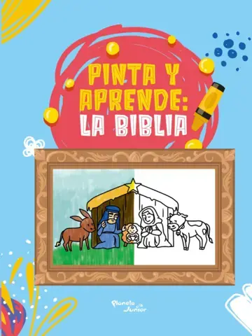 Pinta y aprende: La biblia                        